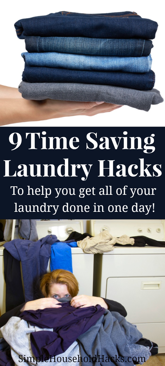 9 time saving laundry hacks to help you get all of your laundry done in one day.