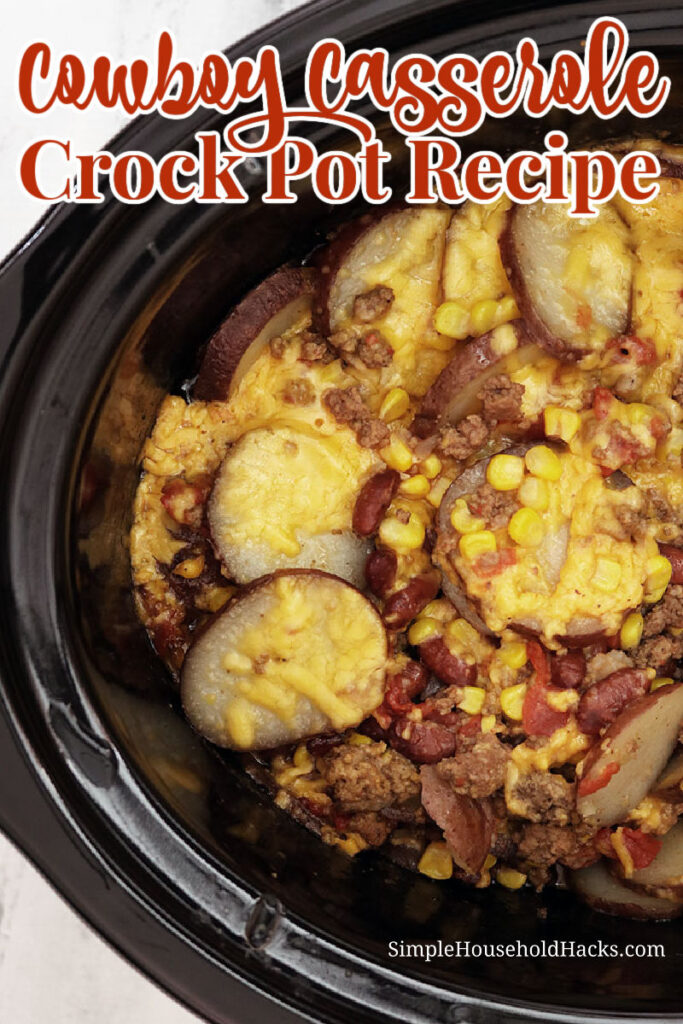 slow cooker cowboy casserole recipe with red potatoes